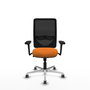PIQUERAS Y CRESPO Silla de oficina Zulema Naranja y Negro