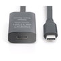 Digitus Cable Alargador USB 3.2 Gen 1 Activo, USB-C a USB-C, 10m, 5Gbps, Negro