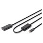 Digitus Cable Alargador USB 3.2 Gen 1 Activo, USB-C a USB-C, 10m, 5Gbps, Negro