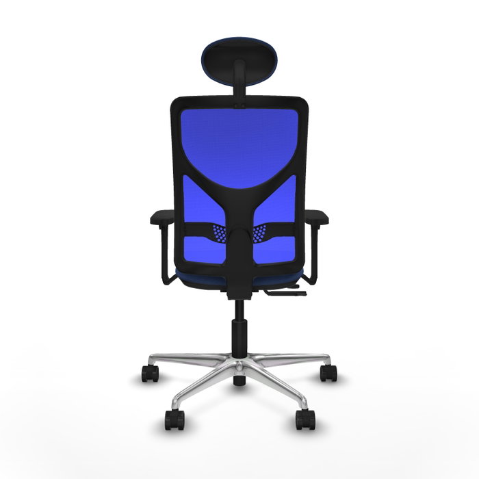 PIQUERAS Y CRESPO Silla de oficina Motilla con mecanismo Sincro/Traslack Azul