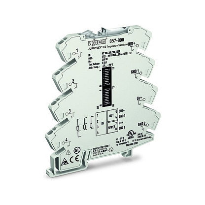 WAGO 857-800 Transformador de temperatura para sensores RTD WAGO 857-800 Transformador de temperatura para sensores RTD
