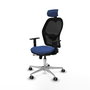 PIQUERAS Y CRESPO Silla de oficina Jorquera Sincro/Traslack Azul marino y Negro