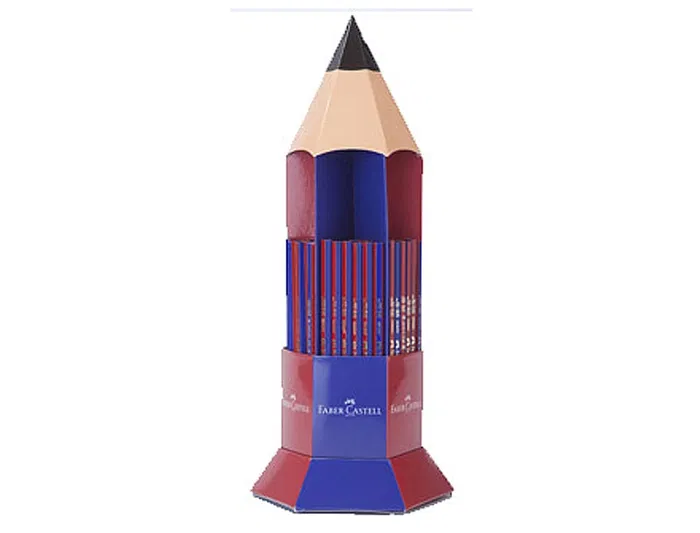 Faber castell 2160 Lápices de grafito Ecolapiz Janus Bicolor Expositor 120 Unidades