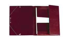 Carpeta De Gomas Y Solapas Iberplas Pvc Fº Burdeos