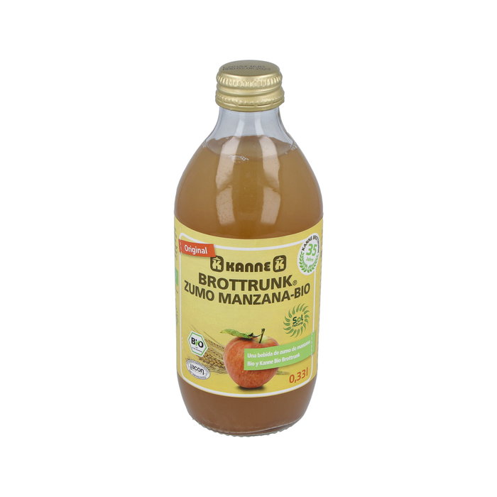 Kanne Brottrunk con Manzana Ecológico - Bebida Fermentada de Cereales y Zumo de Manzana Bio - 330 ml