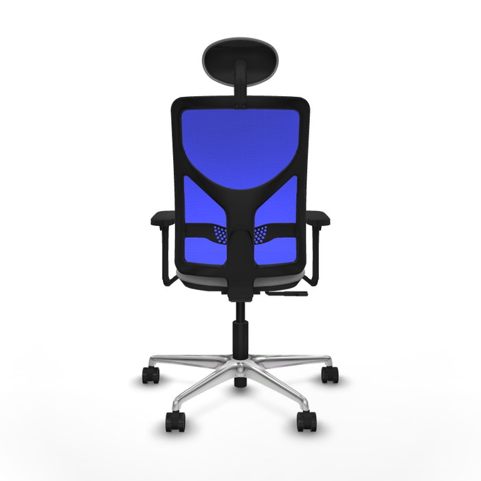 PIQUERAS Y CRESPO Silla de oficina Motilla Gris claro y Azul