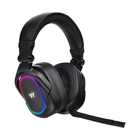 Thermaltake GHT Argent H5 RGB 7.1 Auriculares Gaming Alámbricos, Negro, DTS Headphone:X 2.0, 20-40000 Hz, para PC, Xbox One, PS4, Mac, Nintendo Switch