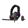 Thermaltake GHT Argent H5 RGB 7.1 Auriculares Gaming Alámbricos, Negro, DTS Headphone:X 2.0, 20-40000 Hz, para PC, Xbox One, PS4, Mac, Nintendo Switch