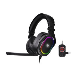 Thermaltake ARGENT H5 RGB 7.1 Gaming Headset, Negro