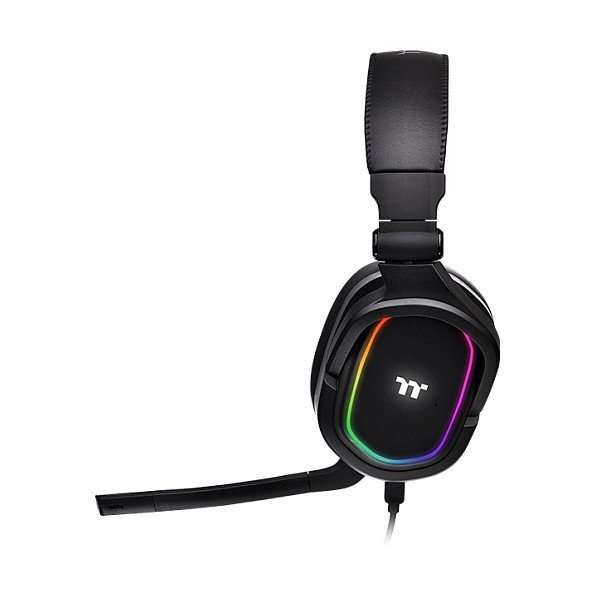 Thermaltake GHT Argent H5 RGB 7.1 Auriculares Gaming Alámbricos, Negro, DTS Headphone:X 2.0, 20-40000 Hz, para PC, Xbox One, PS4, Mac, Nintendo Switch