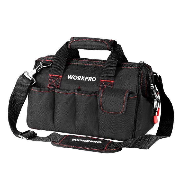 Workpro Bolsa de herramientas con cremallera y correa ajustable