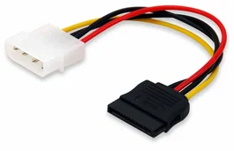 Equip Cable Adaptador de Alimentación Molex de 4 pines a SATA de 15 pines, 0,15 m
