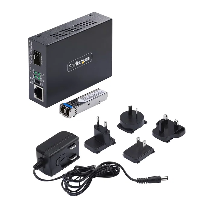 StarTech.com MCM1110SMLC40 Convertidor de Medios Gigabit Monomodo LC 40 km