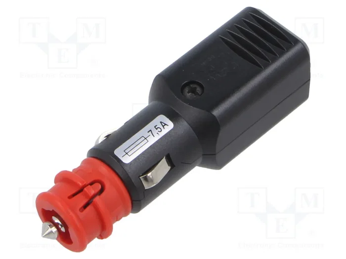 PRO CAR Enchufe de mechero de coche con borna de tornillo y fusible PRO CAR Enchufe de mechero de coche con borna de tornillo y fusible