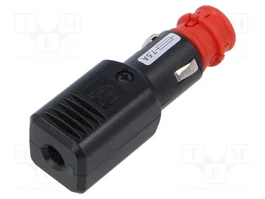 PRO CAR Enchufe de mechero de coche con borna de tornillo y fusible