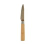 Cuchillo Pelador Kinvara Marrón Plateado Bambú Acero Inoxidable 22 x 19,5 x 2 cm (12 Unidades)
