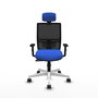 PIQUERAS Y CRESPO Silla de oficina Yunquera con mecanismo Sincro, Azul y Negro