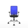 PIQUERAS Y CRESPO Silla de oficina Motilla con mecanismo Sincro, Azul y Negro