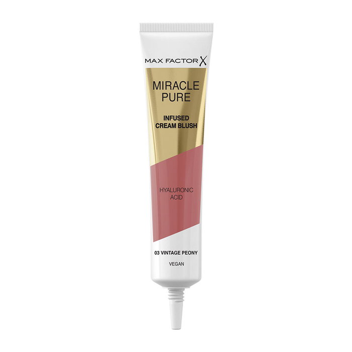 Max Factor Miracle Pure Blush #03 Vintage Peony - Colorete con ácido hialurónico y escualeno