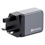 Verbatim GNC-65 Cargador de Pared GaN 65W con 2x USB-C y 1x USB-A