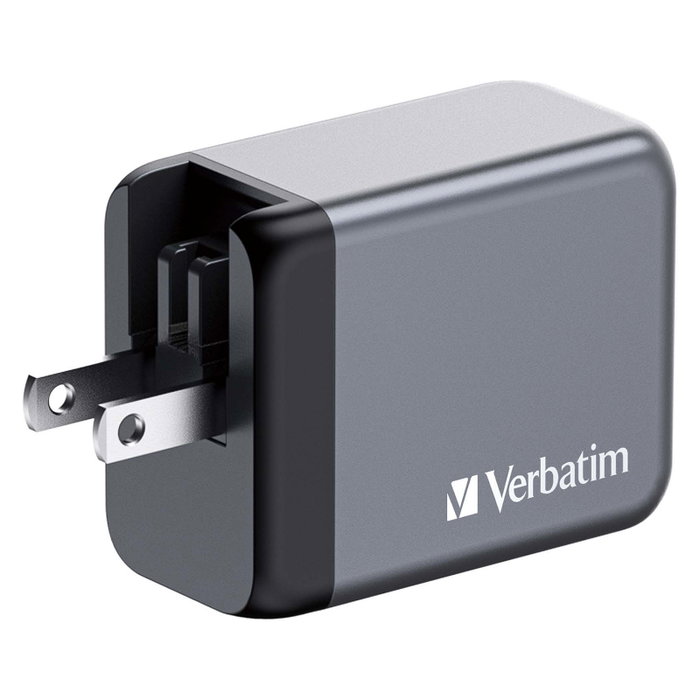 Verbatim GNC-65 Cargador de Pared GaN 65W con 2x USB-C y 1x USB-A