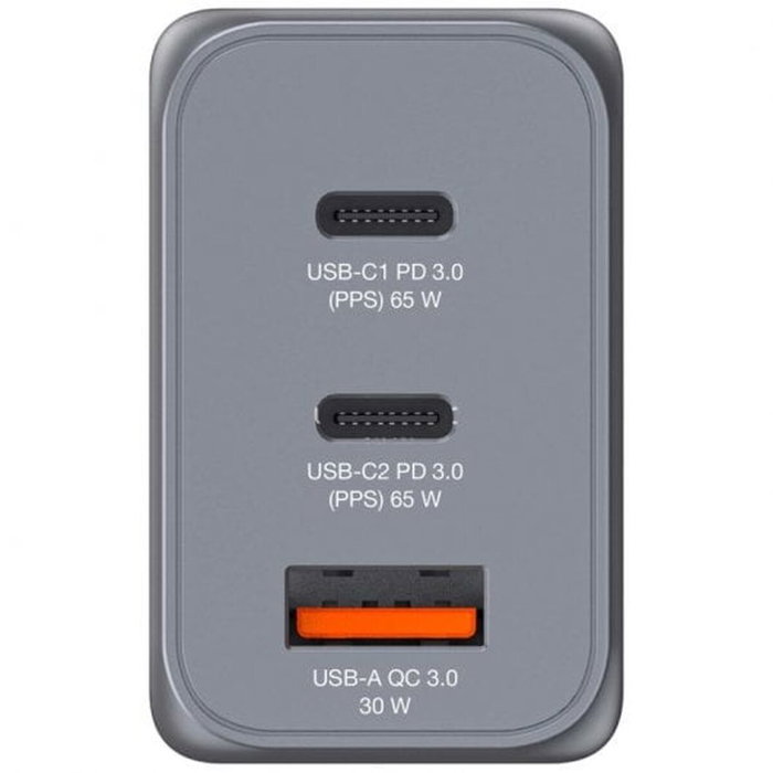 Verbatim GNC-65 Cargador de Pared GaN 65W con 2x USB-C y 1x USB-A