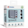 Verbatim GNC-65 Cargador de Pared GaN 65W con 2x USB-C y 1x USB-A