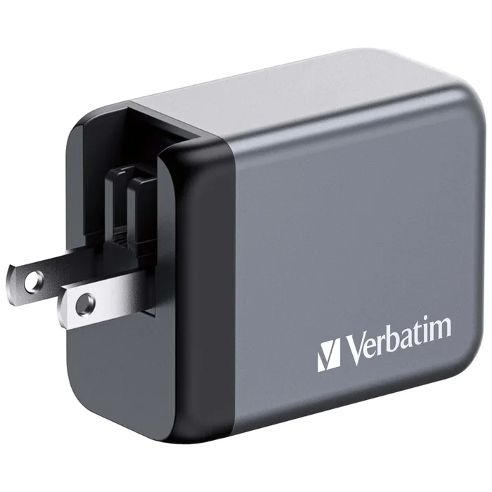 Verbatim GNC-65 Cargador de Pared GaN 65W con 2x USB-C y 1x USB-A