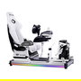 Thermaltake GF500 Flight Simulator Cockpit Snow Cabina de vuelo Blanca Aluminio GSC-F50-CPASWH-01