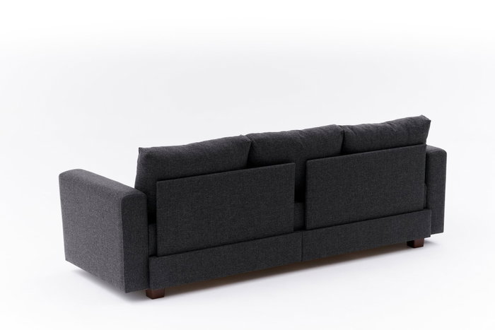 Atelier Del Sofa Sofá-Cama 3 Plazas Antracita con Almacenamiento 220x80 cm