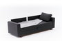 Atelier Del Sofa Sofá-Cama 3 Plazas Antracita con Almacenamiento 220x80 cm