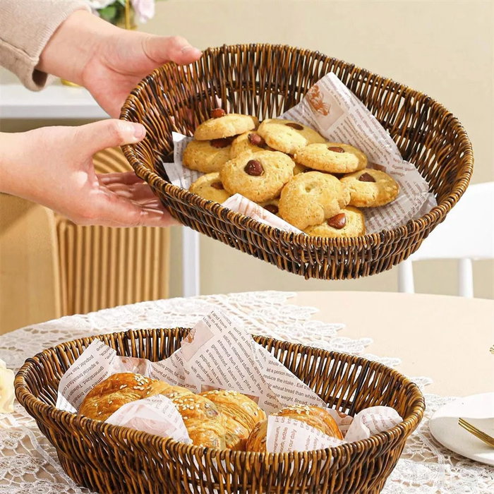 Inde Cesta Pan Oval Reforzada PP 24 cm (18 Unidades) Inde Cesta Pan Oval Reforzada PP 24 cm (18 Unidades)