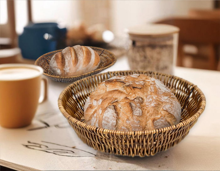 Inde Cesta Pan Oval Reforzada PP 24 cm (18 Unidades) Inde Cesta Pan Oval Reforzada PP 24 cm (18 Unidades)