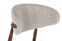 DKD Home Decor Taburete Urban Colección Yamap Beige Nogal Metal y Poliéster 55x52x104 cm (2 Unidades)