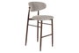 DKD Home Decor Taburete Urban Colección Yamap Beige Nogal Metal y Poliéster 55x52x104 cm (2 Unidades)