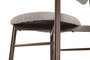 DKD Home Decor Taburete Urban Colección Yamap Beige Nogal Metal y Poliéster 55x52x104 cm (2 Unidades)