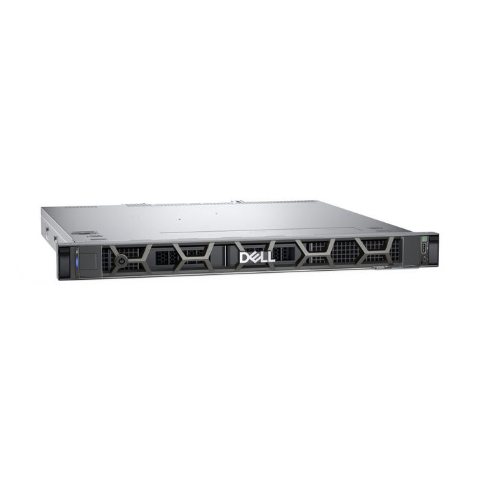 Dell PowerEdge R260 - Servidor Rack 1U con Procesador Intel Xeon 6333P, 16 GB RAM DDR5, 480 GB SSD SATA, 6 Bahías 2.5", PERC H355, Fuente 700W Titanium