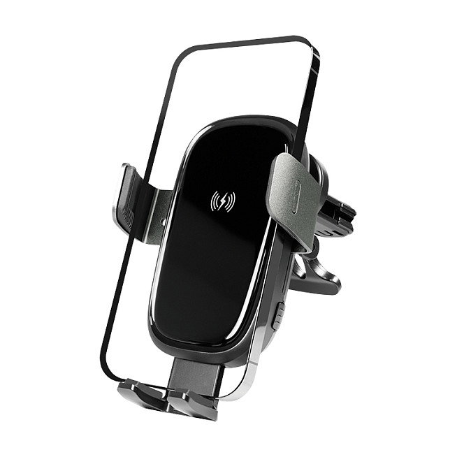 LogiLink Cargador inalámbrico para coche con activación por gravedad, 15W