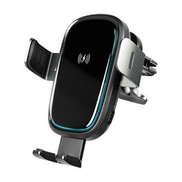 LogiLink Cargador inalámbrico para coche con activación por gravedad, 15W