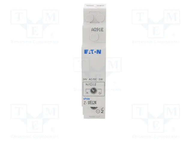 EATON ELECTRIC Indicador LED Rojo/Verde 24VAC/24VDC para Raíl DIN