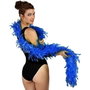atosa Boa de plumas azul eléctrico para adulto