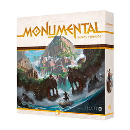 Funforge Monumental: Reinos Perdidos (Expansión Juego de Mesa) MONSP02 con Amazonas, Atlantes, Aztecas, Mogoles, para 1-5 Jugadores, 90-120 Minutos, Edad +10, Español