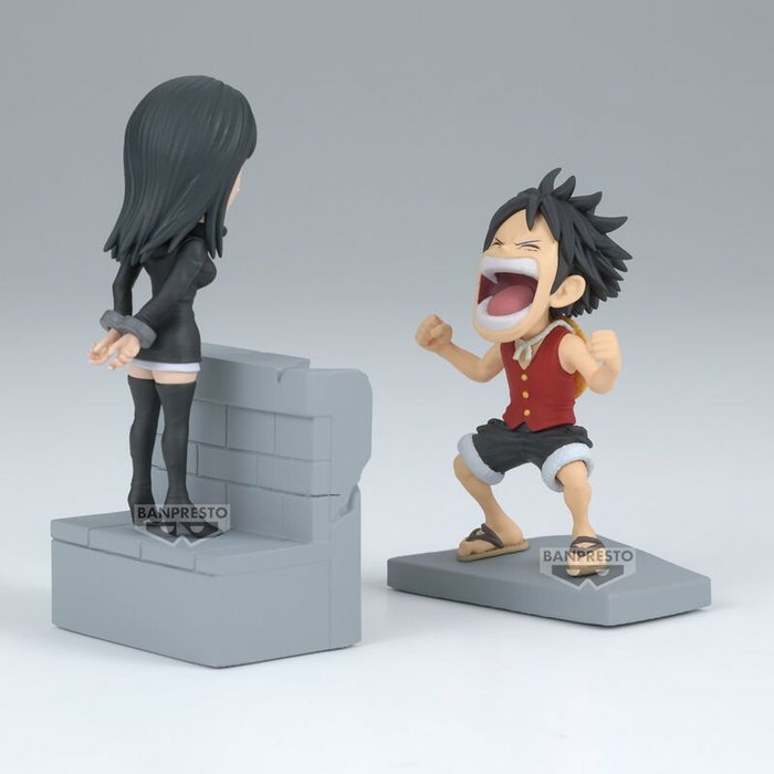 BANPRESTO Figura Luffy & Nico Robin World Collectable One Piece 10cm