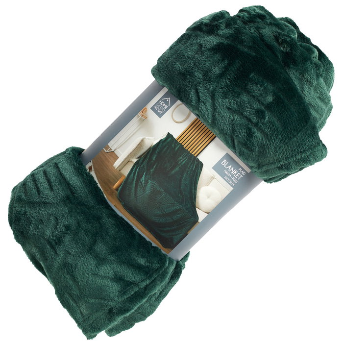 Home Deco Factory Manta Franela Verde 150x200 cm Poliester Home Deco Factory Manta Franela Verde 150x200 cm Poliester