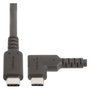 StarTech.com Cable USB-C RUSB31CC1MBR de 1 m, 10 Gbps, 100 W, Ángulo Recto, Negro