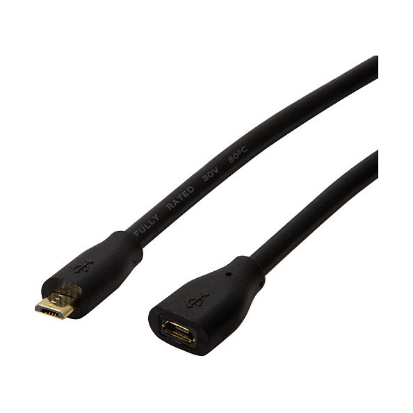 LOGILINK Cable USB 2.0 Micro-USB B de 1 m, Negro