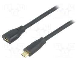 LOGILINK Cable USB 2.0 Micro-USB B de 1 m, Negro
