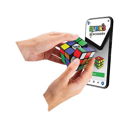 Spin Master Rubik's Connected X - Cubo de Rubik Inteligente Conectable Bluetooth, Multicolor, para Niños y Niñas +8 Años