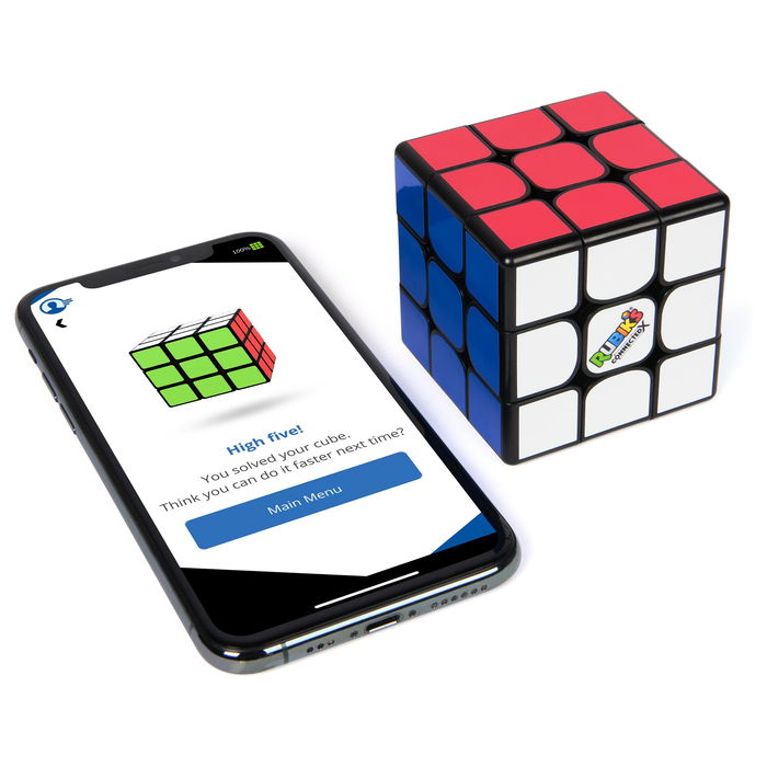 Spin Master Rubik's Connected X - Cubo de Rubik Inteligente Conectable Bluetooth, Multicolor, para Niños y Niñas +8 Años
