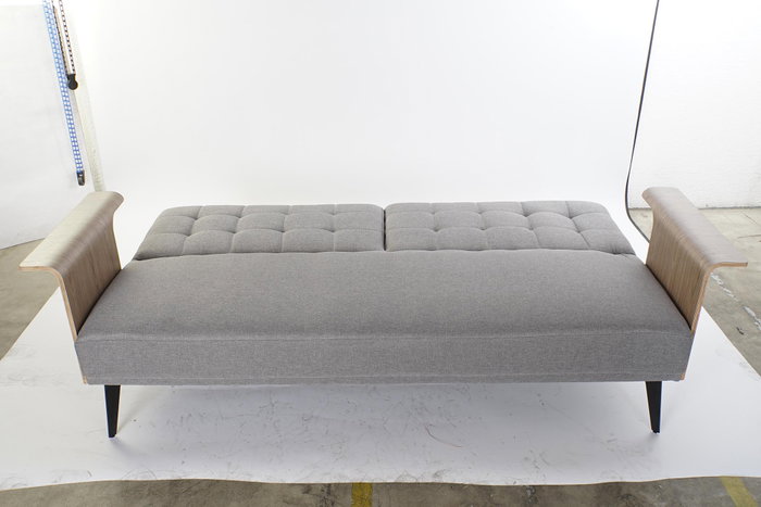 DKD Home Decor Sofá Cama Urban Gris Marrón 203 x 87 x 81 cm
